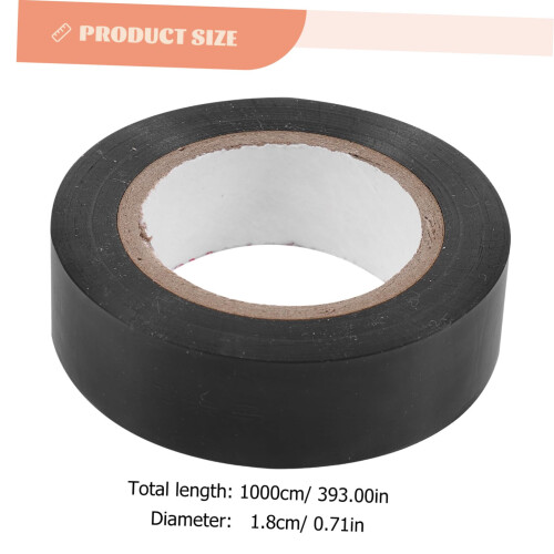 5pcs Black Electrical Insulation Tape Flame Resistant for Wiring  and Cable Protection 1