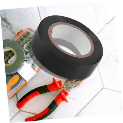 5pcs Black Electrical Insulation Tape Flame Resistant for Wiring  and Cable Protection 2