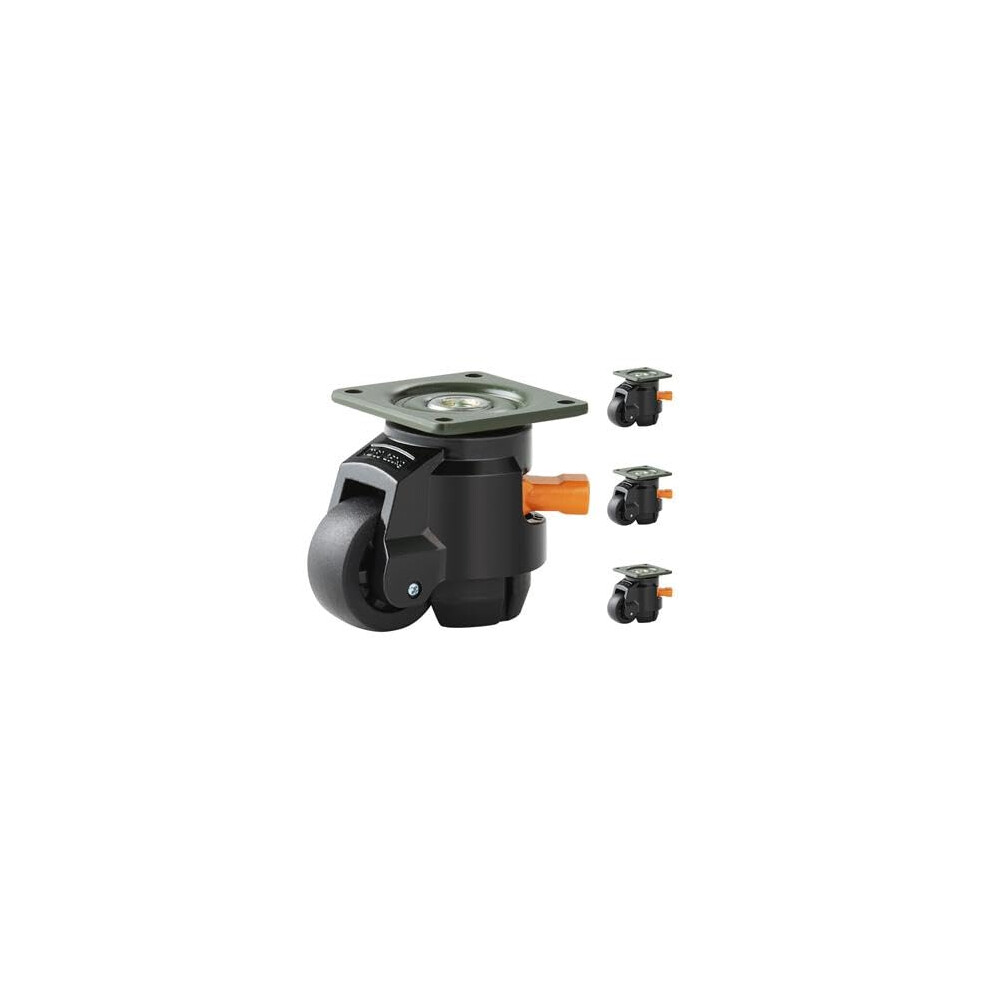 Leveling Casters Set Of 4 Heavy Duty 1100 Lbs Adjustable Workbench Caster Wheels 2 Inch Swivel 9771547977599
