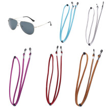 Eyeglass Chain Holder PU Leather Sunglasses Strap with AntiLoss Neck Design Adjustable Unisex Style