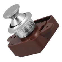 RV Cabinet Push Button Latch Keyless Lock Zinc Alloy Door Catch for RV Trailer Furniture