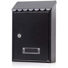 Small Bronze Wall Mounted Mailbox with Secure Bottom Lock, Durable Steel and Large Mail Capacity