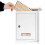 Small Bronze Wall Mounted Mailbox with Secure Bottom Lock, Durable Steel and Large Mail Capacity 4