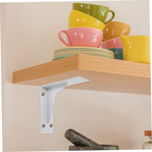 Heavy Duty Floating Shelf Bracket with Screws Hidden Wall Support for Kitchen Bathroom 2