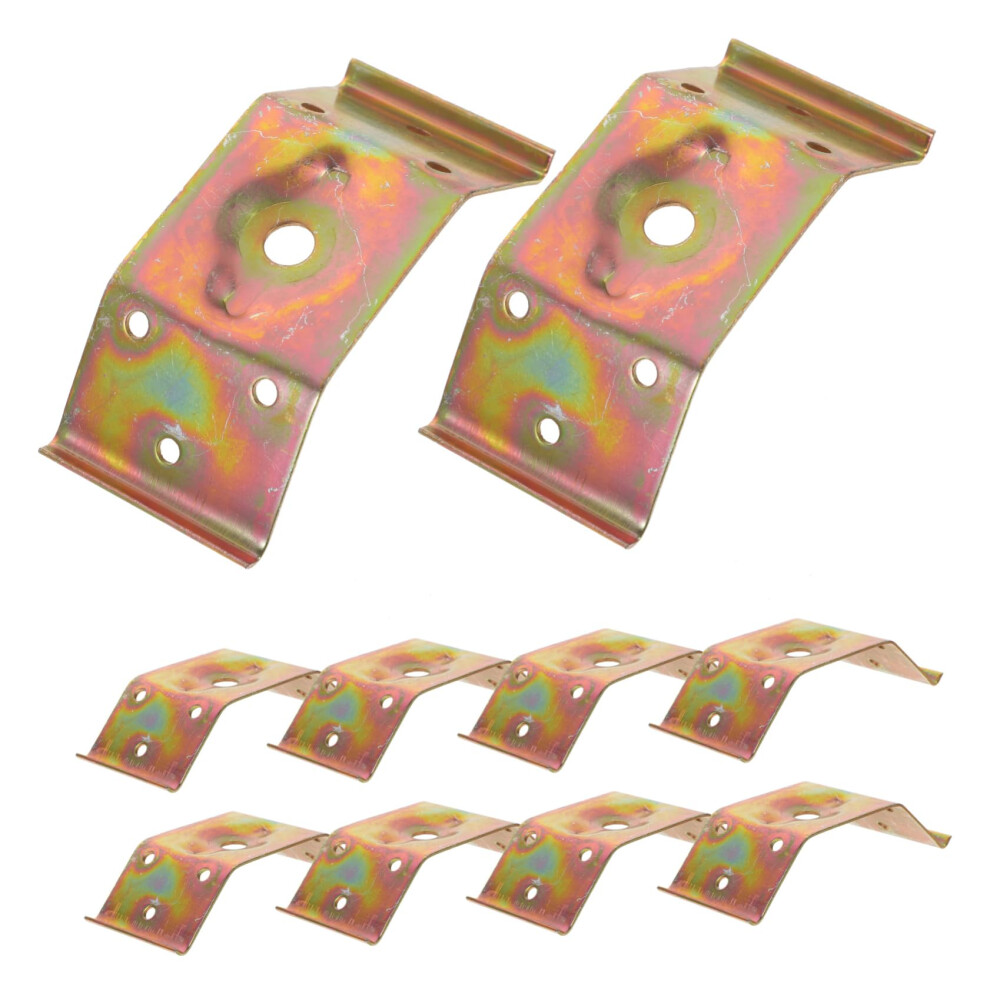 Metal Corner Brackets 10Pcs Durable Iron Furniture Corner Brace Easy Installation For Tables Cabinets 9330225458906