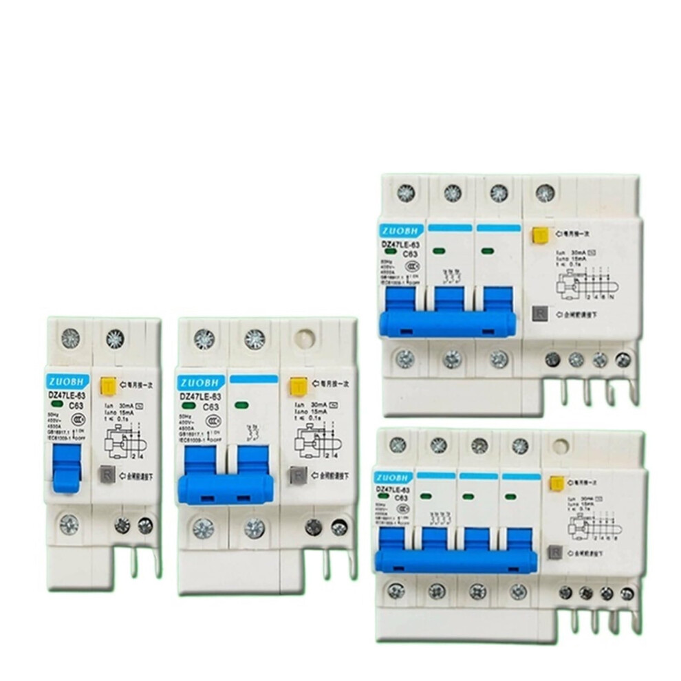 Miniature Circuit Breaker Stype Dz47le63 1P+N 40A Leakage Protection Switch For Electrical Panel 9073542127574