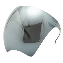 Face Shield Sunglasses Silver Full Face Visor for Men and Women AntiFog Clear Vision Lightweight Reusable