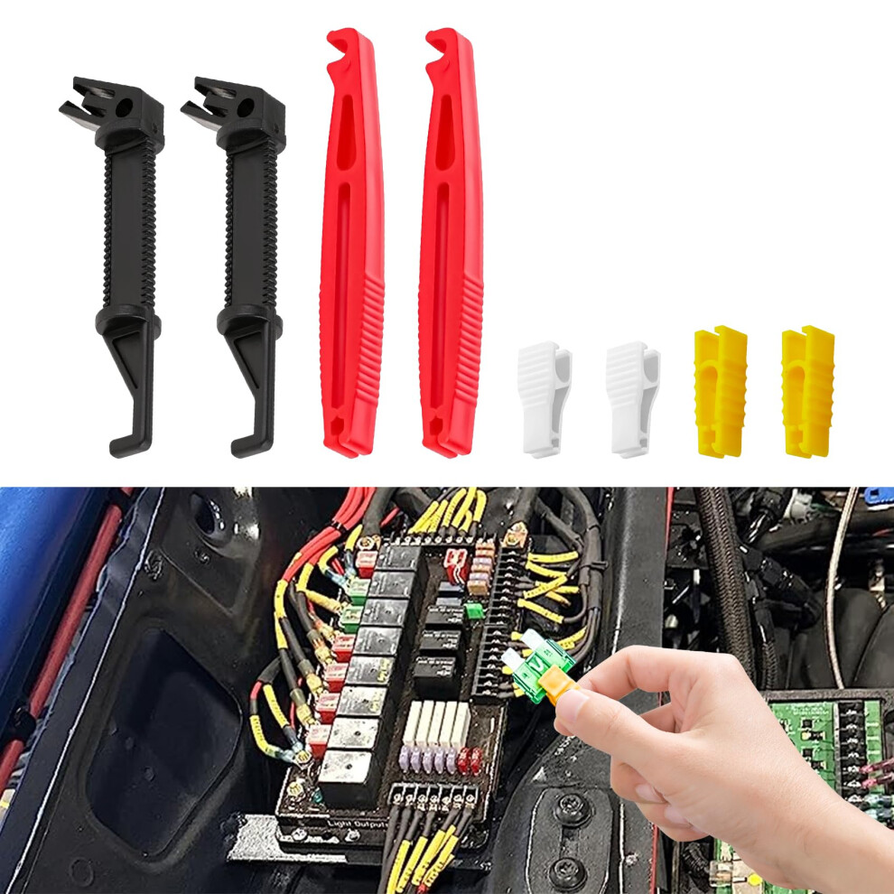 8Pcs Automotive Fuse Puller Set, Insulated Non Slip Car Fuse Removal Tool Kit For Vehicle And Boat 9330225459019