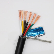 22 AWG RVVP UL2464 Shielded Signal Control Cable 5m Double Shielded Pure Copper PVC Wire for Stable Transmission