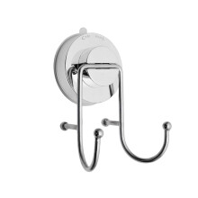 Suction Cup Hook Stainless Steel Rustproof Removable Vacuum Mount Bathroom Wall Towel Robe Holder