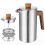Cafetière à Piston en Acier Inoxydable avec Double Isolation Sous Vide, avec Poignée 1