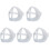 Silicone Mask Bracket 5pcs Reusable 3D Face Mask Support Frame for Comfortable Breathing and Makeup Protection 1