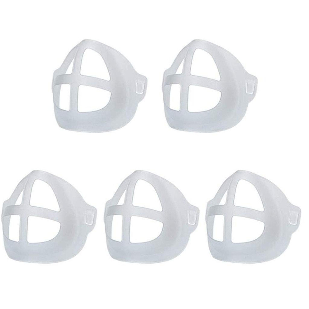 Silicone Mask Bracket 5Pcs Reusable 3D Face Mask Support Frame For Comfortable Breathing And Makeup Protection 9073542127857