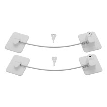 2PCS Child Safety Lock No Drill Installation Adhesive Fridge Lock for Cabinets Drawers and Home Use