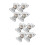 8pcs Stainless Steel Butterfly Latch Heavy Duty Toggle Latch for Flight Case Box Spring Loaded Lock 1