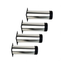 Furniture Legs Replacement Set of 4, 100mm Adjustable Table Leg Extenders for Desk and Stool, Stable Support