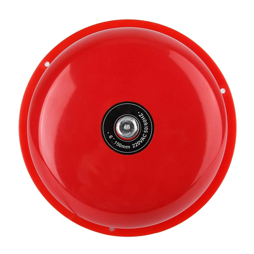 6 Inch Stainless Steel Fire Alarm Bell 24V 100Db Loud Alert Electric Strike Bell For School Office 9330225459415