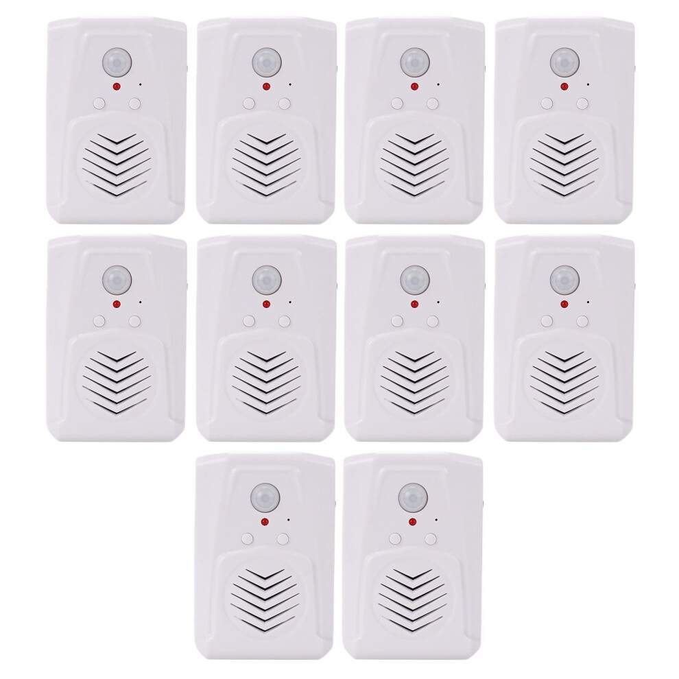 Wireless Pir Motion Sensor Doorbell With Smart Detection, Mp3 Voice Playback And Auto Welcome Message 9073542128090