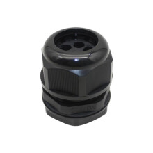 M16 Multi Hole Waterproof Cable Gland IP68 Nylon 4 Holes 2.3mm Black for Junction Box