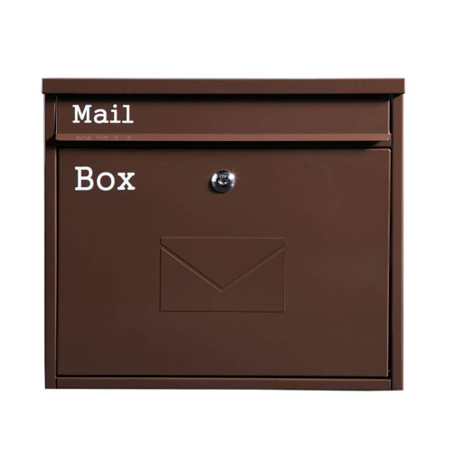 Weatherproof Wall Mounted Mailbox with Secure Locking System, RustResistant Outdoor Post Box for Home