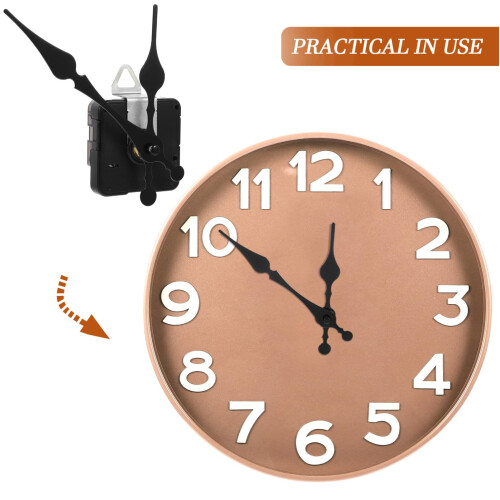 DIY Clock Movement Kit Silent Quartz Mechanism for 25–30cm Wall Clock  and Replacement 1