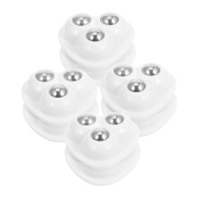 8pcs Self Adhesive Caster Wheels for Storage Boxes, Mini Furniture Wheels with Smooth Rolling Motion