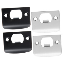 Door Reinforcement Plate Kit Stainless Steel Door Latch Strike Plate Set for Home Security