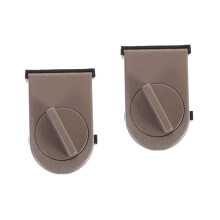 2pcs Child Safety Sliding Door Lock with Adjustable Track Stopper and NoDrill Installation for Secure Ventilation