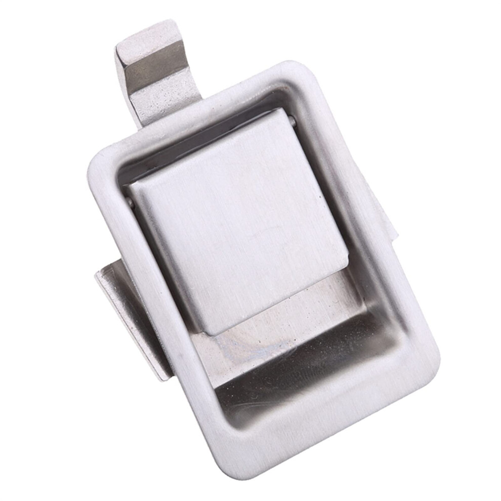 Rv Cabinet Latch Stainless Steel Paddle Lock Easy Onefinger Operation Flush Mount For Camper Trailer Toolbox Silver 9330225460015