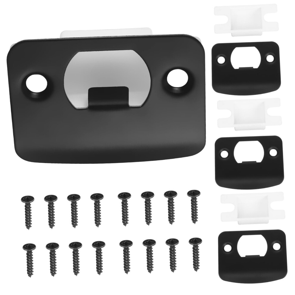 Stainless Steel Door Reinforcement Plate Set 4Pcs, Heavy Duty Strike Plate Cover For Enhanced Door Security 9351714605946
