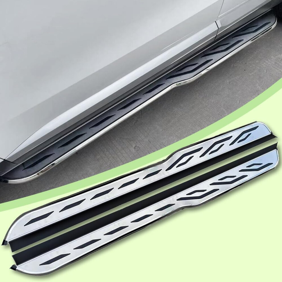 Running Boards Aluminum Side Step Rails With Brackets For Easy Access For Subaru Forester 20192023 Silver 9330225460251