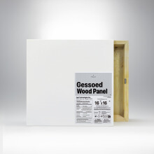 16x16 Gesso Primed Cradled Wood Painting Panel, Warp‑Resistant Finland Pine, Ready‑to‑Paint Surface