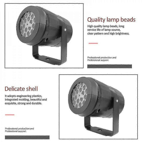 (US Plug) Warm Snow Light Christmas Outdoor Waterproof Led Mobile Laser Projection Light 2