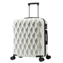 30 Inch White Luggage with Wheels, Large Capacity Hard Shell Suitcase for Travel