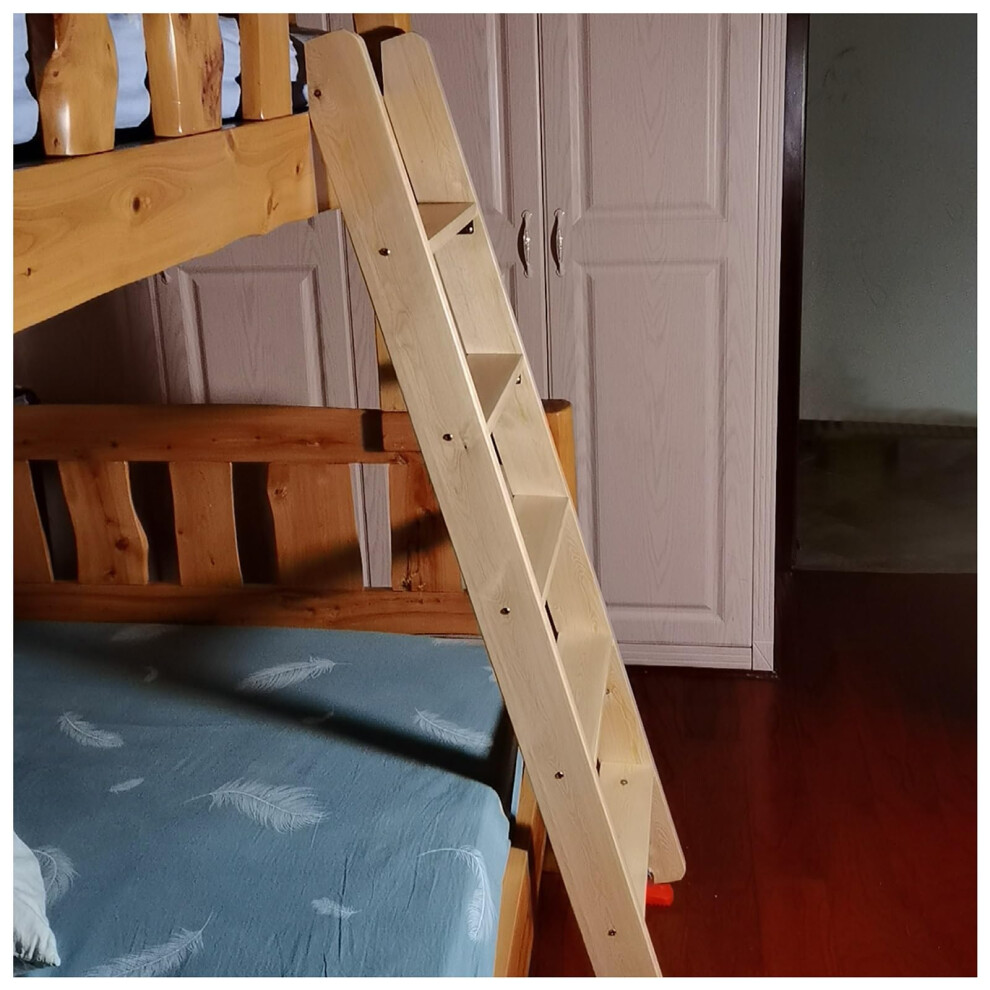 Adjustable Loft Bed Ladder With Wide Antislip Steps And Dual Mount Design For Bunk Beds 205Cm 9771547980049