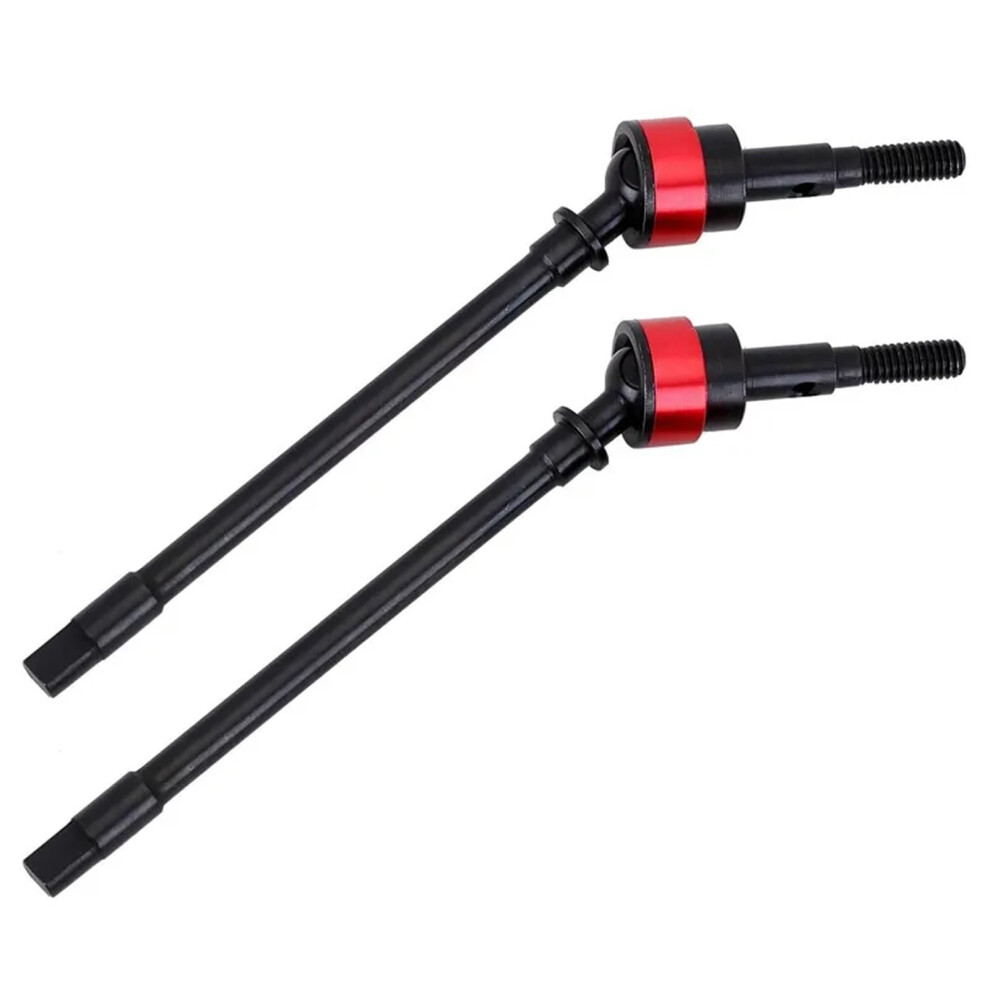 Rc Drive Shaft Front And Rear Cvd Hard Steel For Axial Scx10 1/10 Rc Car Durable Front Upgrade Red 9351714607469