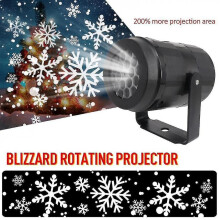(EU Plug) Warm Snow Light Christmas Outdoor Waterproof Led Mobile Laser Projection Light