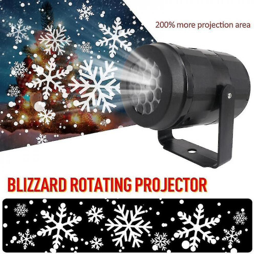 (EU Plug) Warm Snow Light Christmas Outdoor Waterproof Led Mobile Laser Projection Light