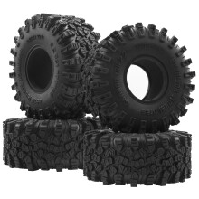 2.2 Inch RC Crawler Tires Deep Traction Grip Soft Rubber with Foam for 1/10 Axial SCX10 TRX4
