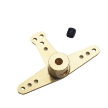 Brass Rudder Arm for RC Model Boat Rudder Rod 2.5mm TShape Control Horn Durable Brass Construction