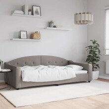 vidaXL sovesofa, taupe, 100x200 cm, stofbetræk