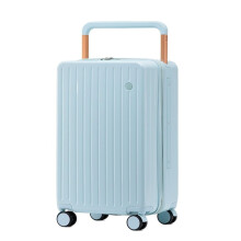 Carry On Luggage 20 Inch Suitcase with Durable Frame Protection and Stylish Blue Finish for Travel