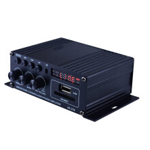 Bluetooth 5.0 HiFi Audio Amplifier 12V Compact Stereo Power Amplifier with Tone Control for Car and Home