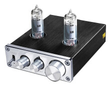 6K4 Tube Preamplifier with Bass and Treble Control, HiFi Stereo Audio Preamp for Home Theater (WhiteFruit Peach5)