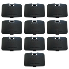 10pcs Black Jumper Pak Cover Replacement for Nintendo 64 Memory Expansion Slot Dustproof Protection