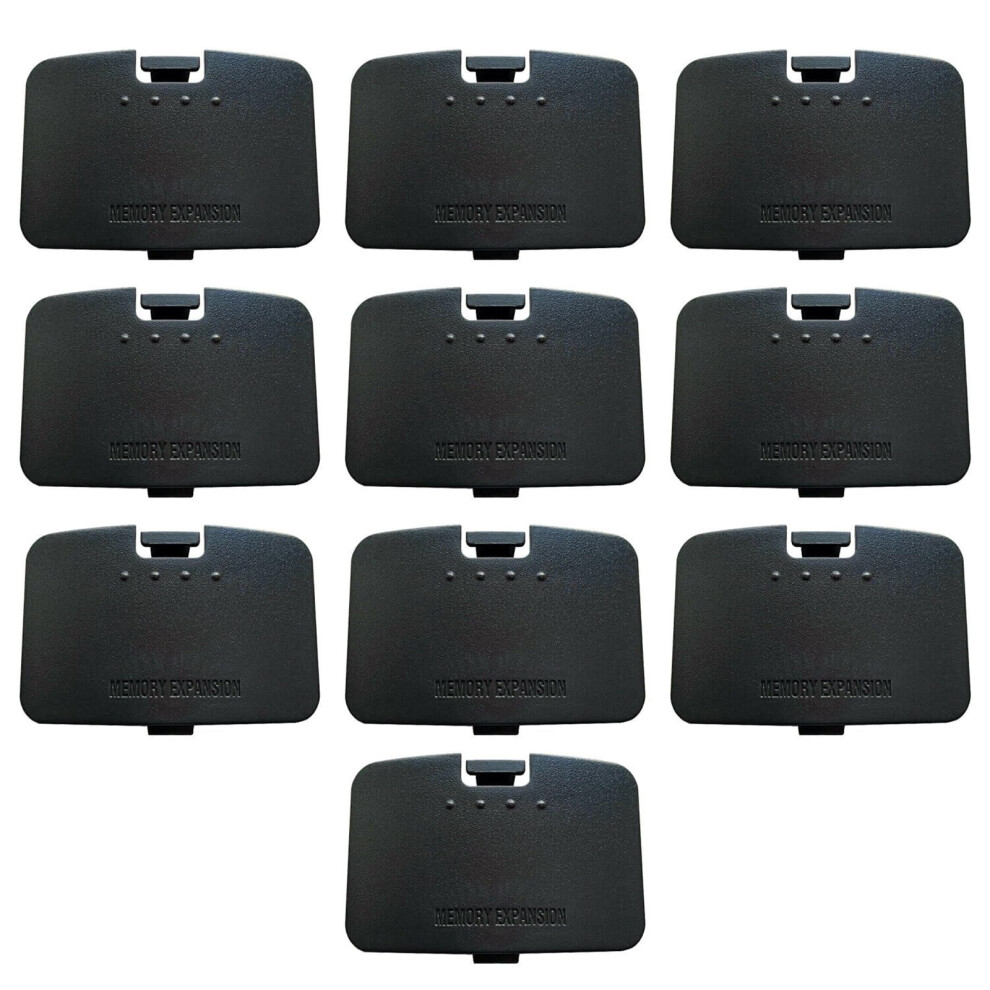 10Pcs Jumper Pak Cover Replacement For Nintendo 64 Memory Expansion Slot Dustproof Protection Black 9771547981022