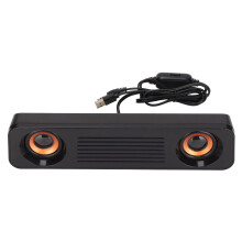 Computer Speakers with True HiFi 360 Surround Sound, USB Powered 3.5mm Wired Desktop Stereo Speaker for PC and TV