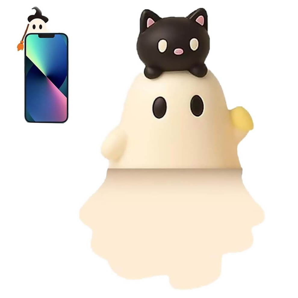 Halloween Phone Topper With Cute Ghost And Pumpkin Â Strong Adhesive Peel And Stick Kawaii Smartphone Accessory 9073542131243