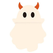 Halloween Phone Decoration Cute Ghost Phone Buddy 2.17in Peel and Stick Adhesive Topper Gift