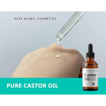 (2PCS) Castor Oil Organic (120ML), 100% Pure, Cold Pressed, Hexane Free. Nourishing Serum for Hair, Eyelashes, Eyebrows. Skin Moisturizer